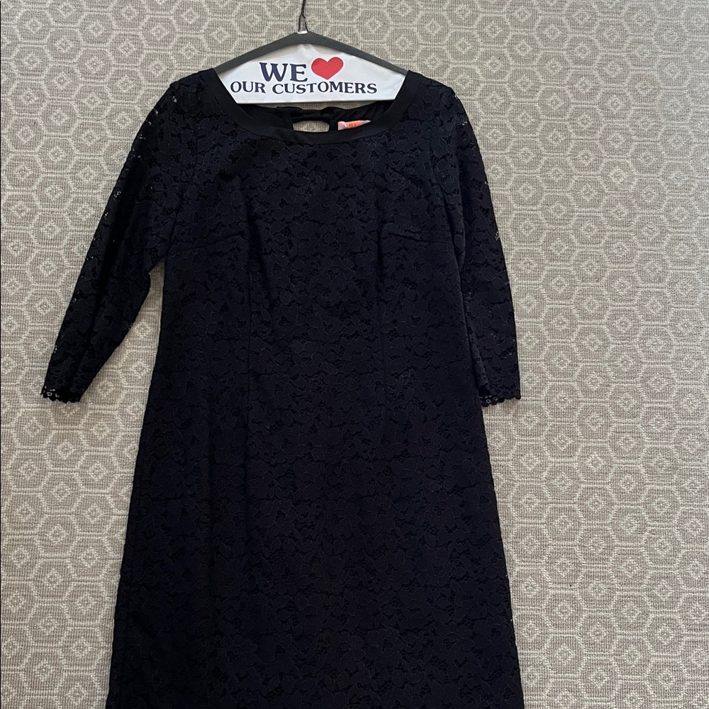 Lilly Pulitzer Black Lace Long Sleeve Dress
